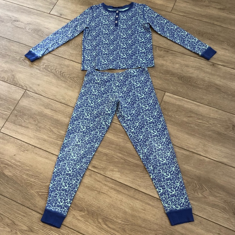 Vineyard Vines Girls Anchor Pajamas Sz 10